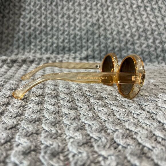 Quay Australia Sunglasses 1521 Peach Cat Eye Sunnies - Picture 6 of 13